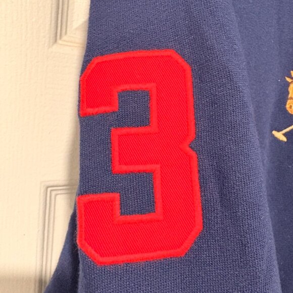 POLO Ralph Lauren Triple Pony Pullover Hoodie in Navy, size Men's Large, NWT - Picture 4 of 7